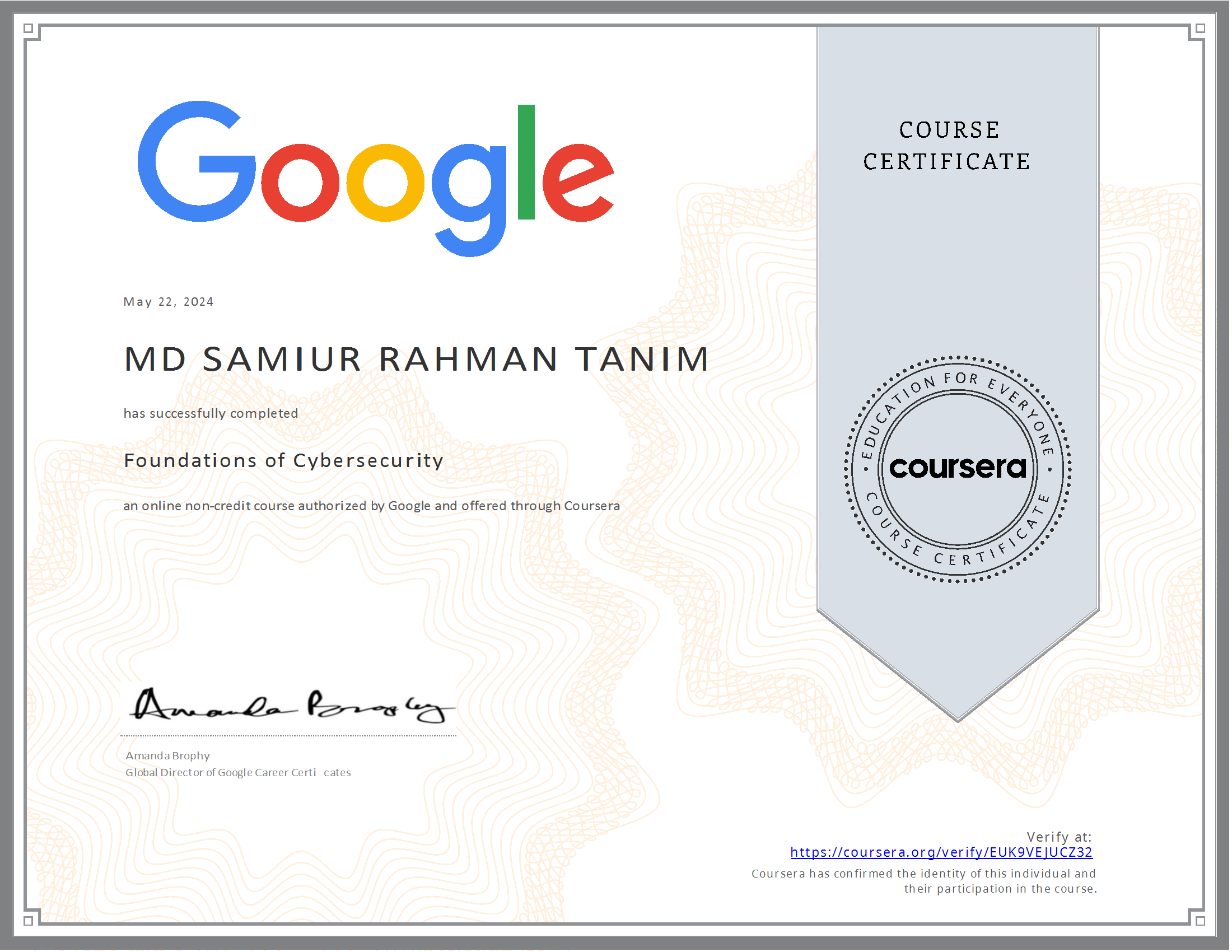 Foundations of Cybersecurity